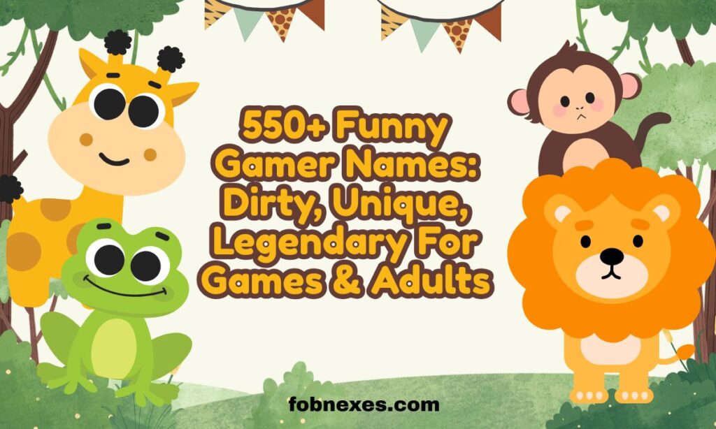 Funny Gamer Names