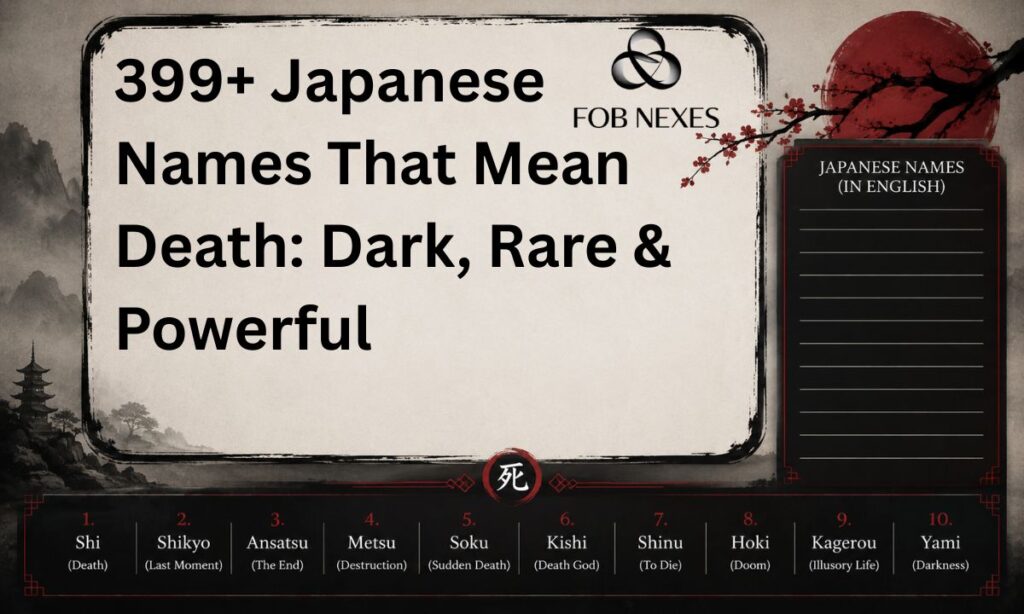 399+ Japanese Names That Mean Death Dark, Rare & Powerful