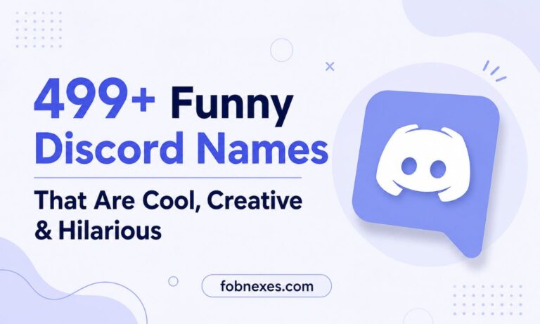 499+ Funny Discord Names That Are Cool, Creative & Hilarious