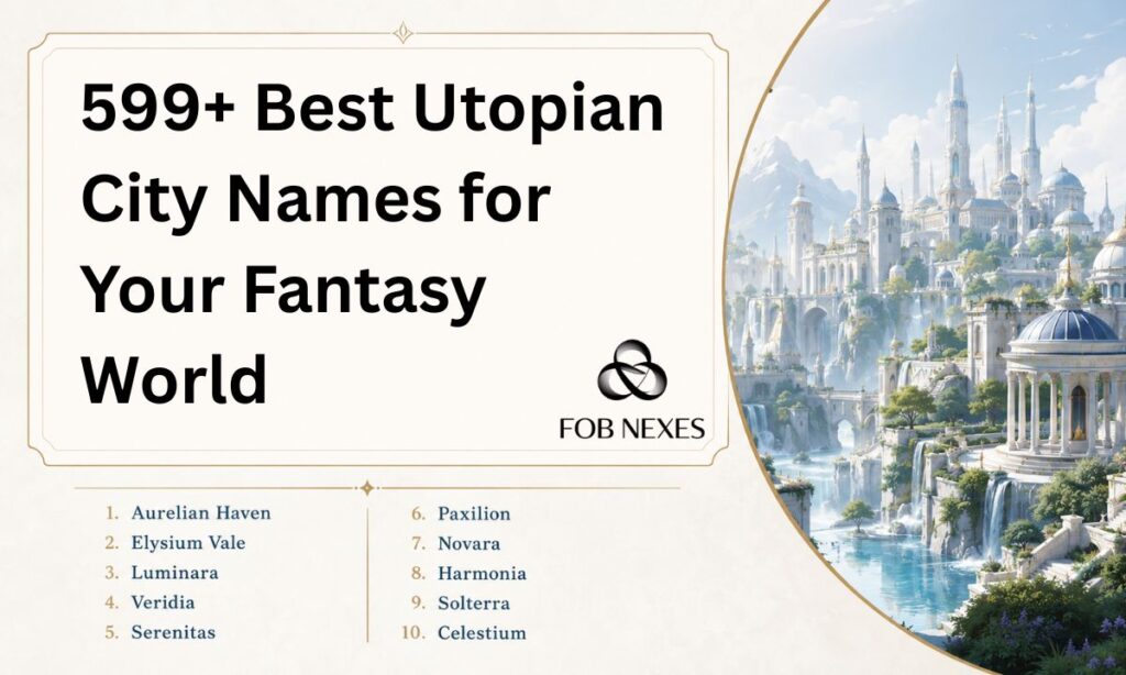 599+ Best Utopian City Names for Your Fantasy World