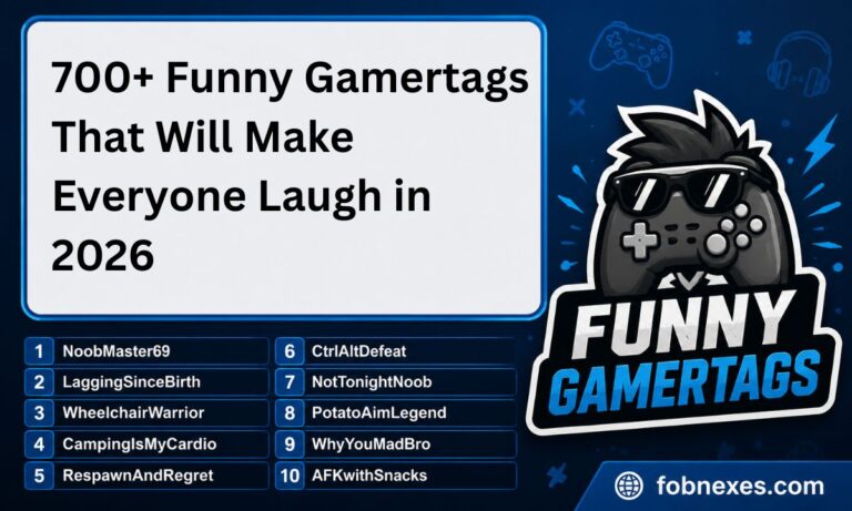 700+ Funny Gamertags That Will Make Everyone Laugh in 2026
