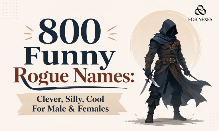 800 Funny Rogue Names