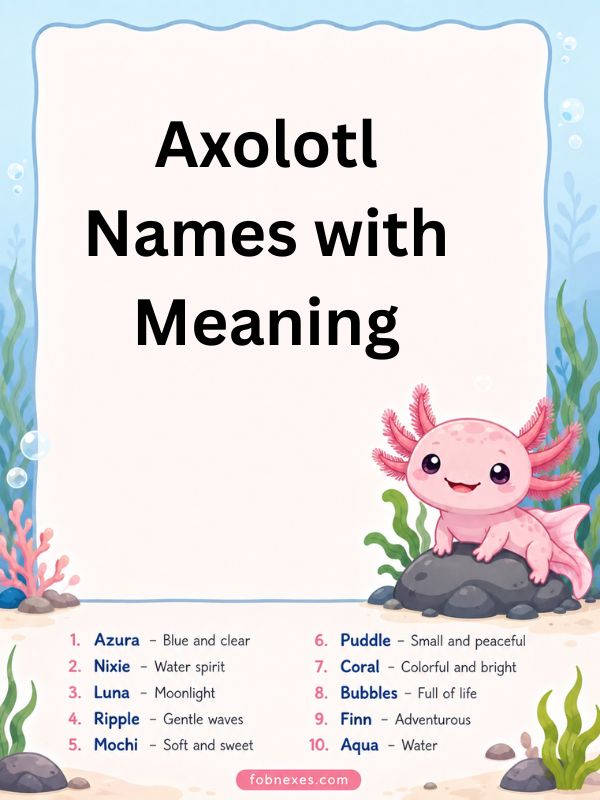 Axolotl Names with Meaning
