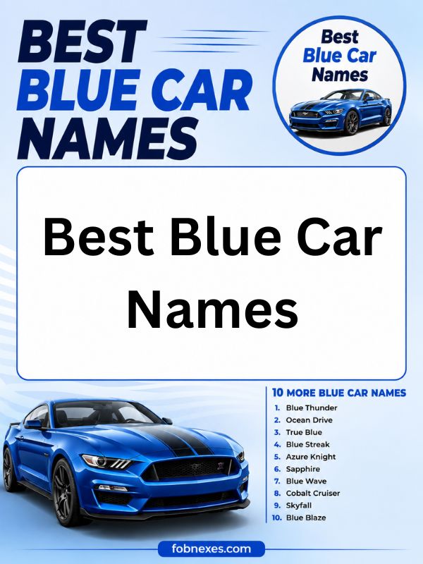 Best Blue Car Names