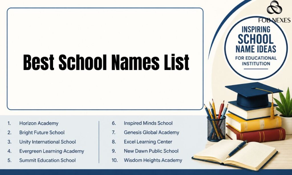 Best School Names List