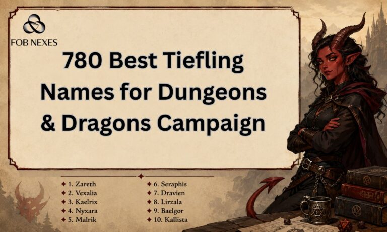 Cool 780 Best Tiefling Names for Dungeons & Dragons CampaignNames