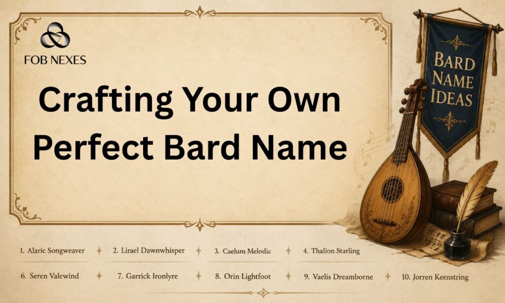 Crafting Your Own Perfect Bard Name