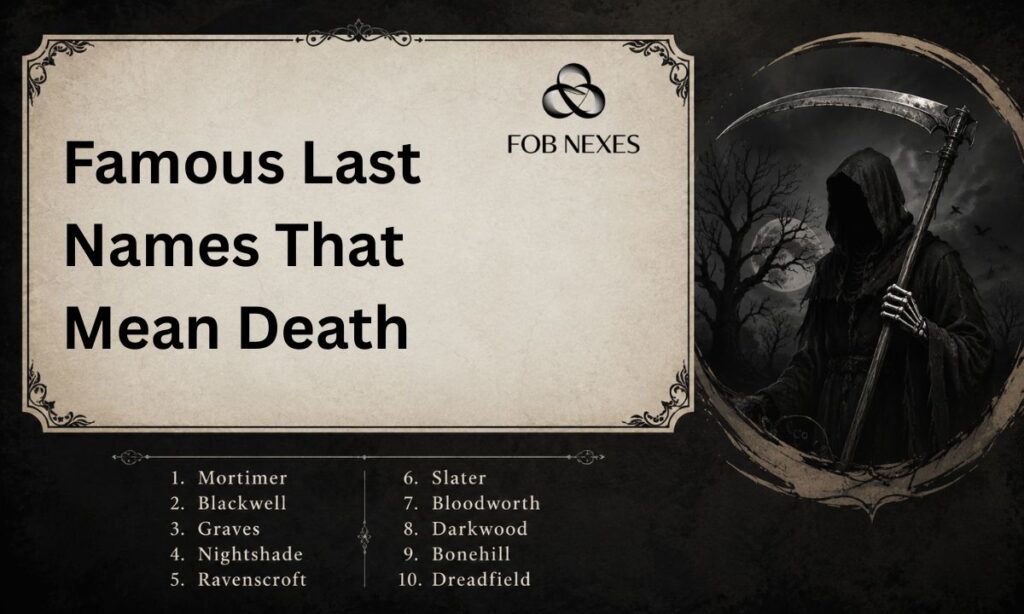 Famous Last Names That Mean Death