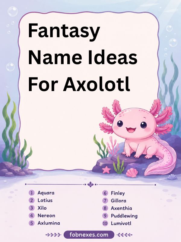 Fantasy Name Ideas For Axolotl