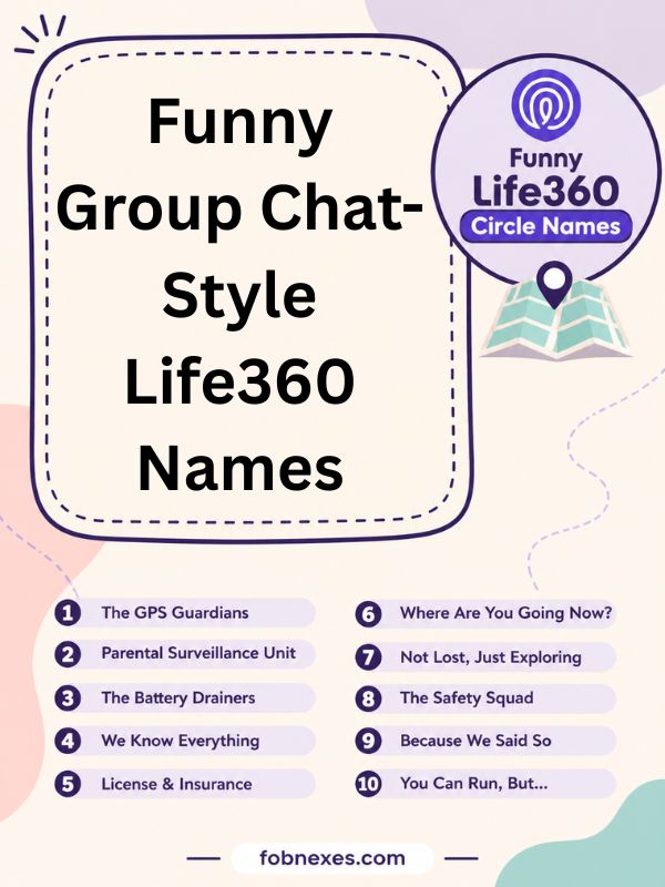 Funny Group Chat-Style Life360 Names