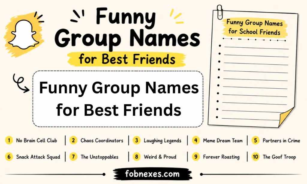 Funny Group Names for Best Friends
