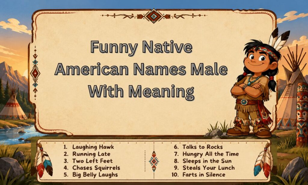 Funny Native American Names Male With Meaning