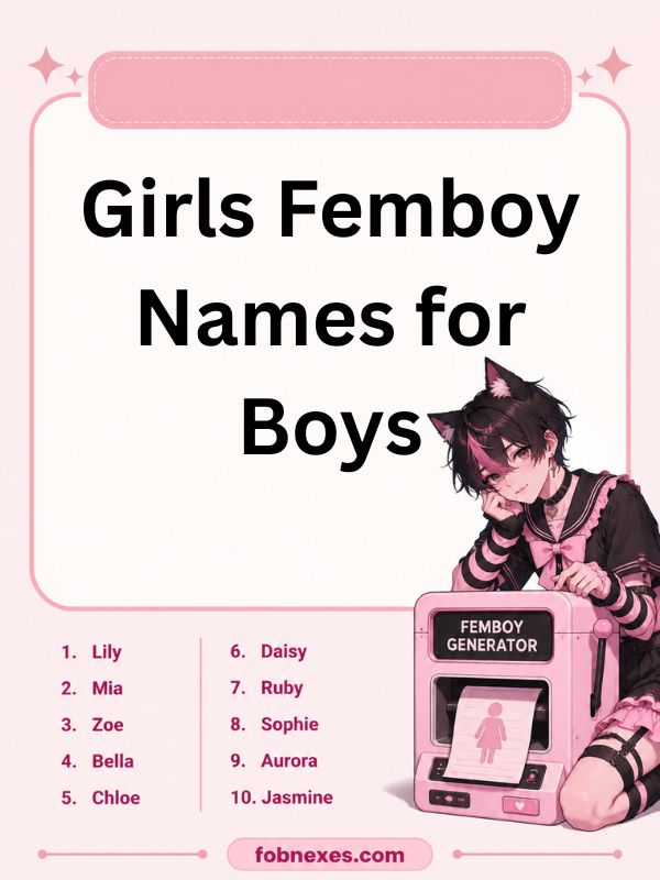 Girls Femboy Names for Boys