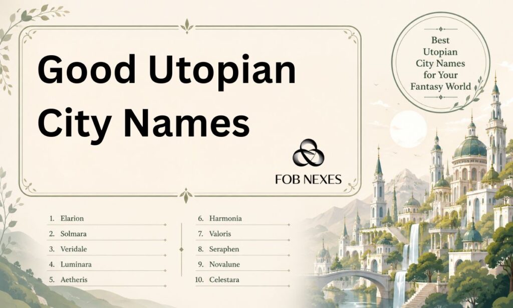Good Utopian City Names