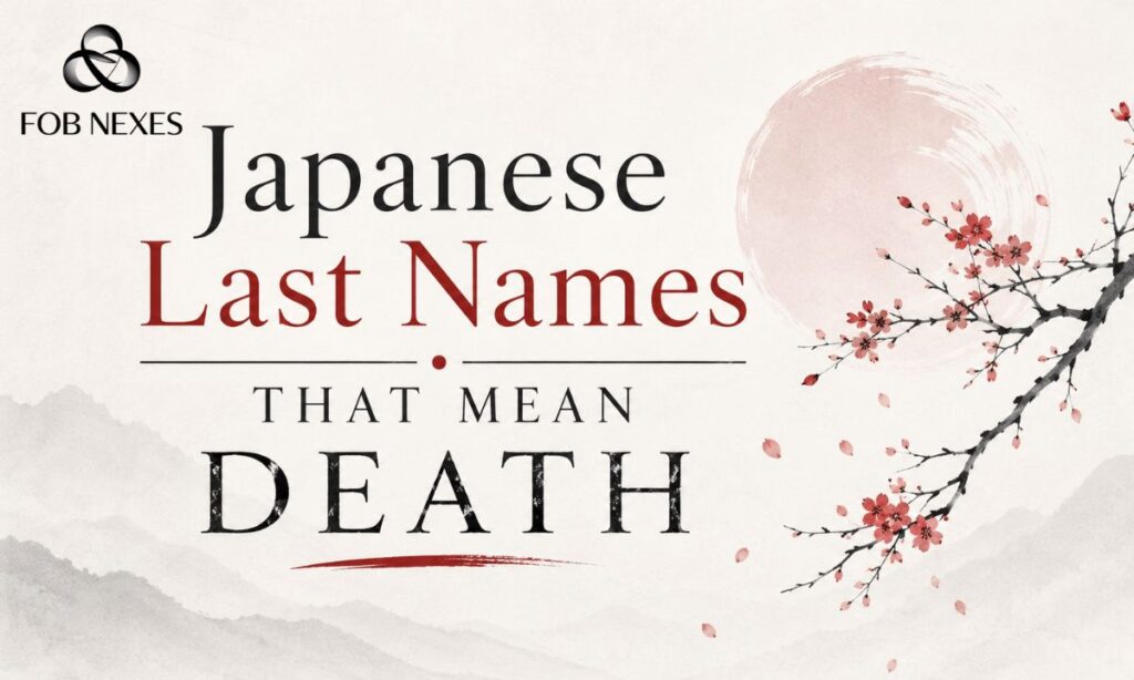 Japanese Last Names That Mean Death