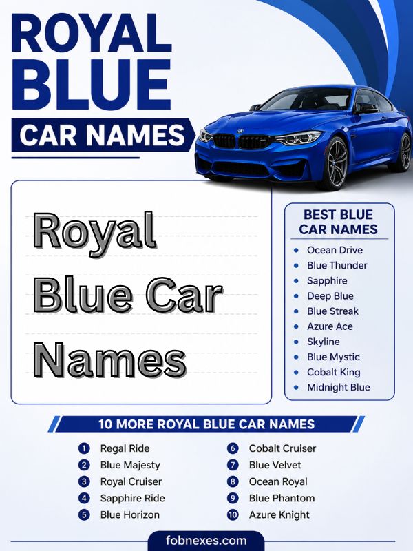 Royal Blue Car Names