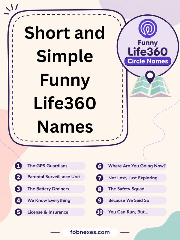 Short and Simple Funny Life360 Names