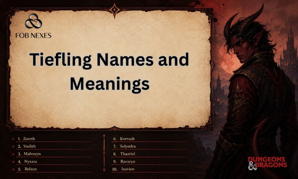 Tiefling Names and Meanings
