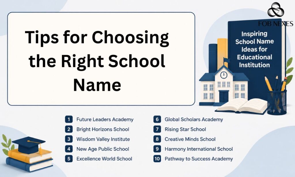 Tips for Choosing the Right School Name