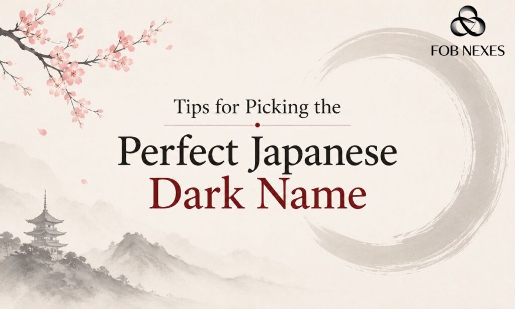 Tips for Picking the Perfect Japanese Dark Name