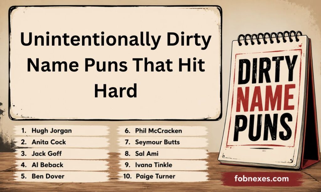 Unintentionally Dirty Name Puns That Hit Hard