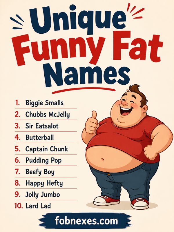 Unique Funny Fat Names